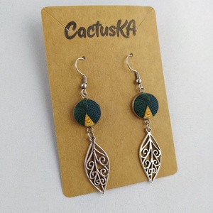 Cercei cu frunze suspendate, Bijuterii, Cercei, Cercei lungi, Confectionarea bijuteriilor, ARTYNOS