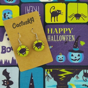 Cercei suspendati cu paianjen de Halloween - Artynos.ro