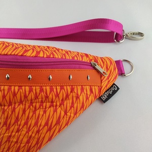 Geantă tip centură / crossbody - roz-portocaliu - genți și portofele - genți de mână și umăr - geantă crossbody - Artynos.ro