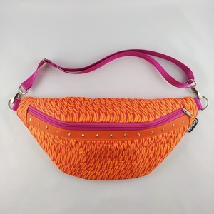 Geanta tip centura / crossbody - roz-portocaliu, Genti si portofele, Genti de mana si umar, Geanta crossbody, Cusatura, ARTYNOS