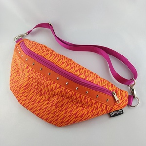 Geantă tip centură / crossbody - roz-portocaliu - genți și portofele - genți de mână și umăr - geantă crossbody - Artynos.ro