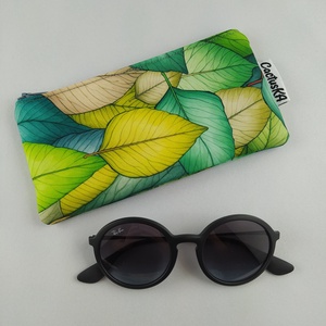 Cutie pentru ochelari din frunza, Genti si portofele, Portofele, huse, suporturi, Suport de ochelari, Cusatura, ARTYNOS