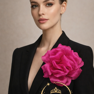 Brosa florala Fuchsia Royale Cadolux, Bijuterii, Brose, Altele, ARTYNOS