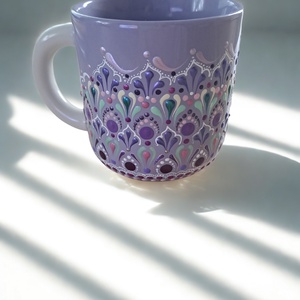 Cana  pictata cu model mandala - Artynos.ro