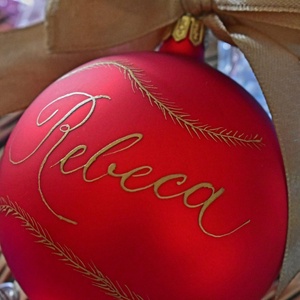 Glob de sticlă personalizat  - crăciun - decorațiuni de crăciun de casă - globuri de crăciun - Artynos.ro