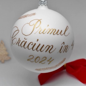 Glob de sticlă personalizat  - crăciun - decorațiuni de crăciun de casă - globuri de crăciun - Artynos.ro