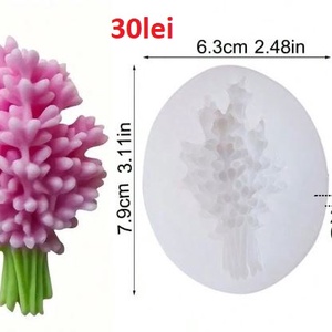 Matrite Silicon pentru Lumanari/Sapun/Ipsos- Floarea Soarelui, Lavanda, Frunza Ginkgo Biloba, Lamaie - accesorii de crăciun - decorațiuni de crăciun de casă - lumânare parfumat de crăciun, suport lumânări - Artynos.ro