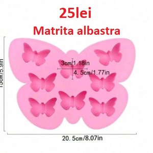 Matrite din Silicon pentru Marturii Fluturas lumanari, sapun, ipsos - accessorii și unelte - materie primă mixtă - lumânare - Artynos.ro