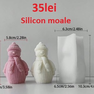Matrite din Silicon pentru Craciun part 1 lumanari, sapun, ipsos - accessorii și unelte - materie primă mixtă - lumânare - Artynos.ro