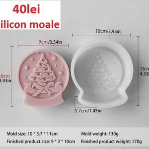 Matrite din Silicon pentru Craciun part 2 lumanari, sapun, ipsos - accessorii și unelte - materie primă mixtă - lumânare - Artynos.ro