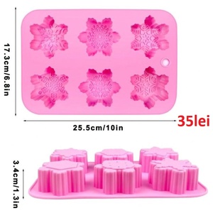 Matrite din Silicon pentru Craciun part 2 lumanari, sapun, ipsos - accessorii și unelte - materie primă mixtă - lumânare - Artynos.ro