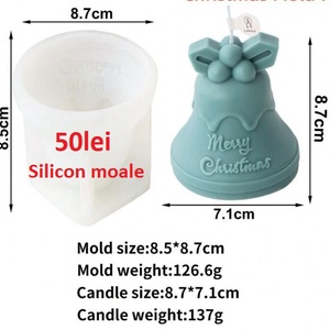 Matrite din Silicon pentru Craciun part 4  lumanari, sapun, ipsos - accessorii și unelte - materie primă mixtă - lumânare - Artynos.ro