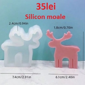 Matrite din Silicon pentru Craciun part 4  lumanari, sapun, ipsos - accessorii și unelte - materie primă mixtă - lumânare - Artynos.ro