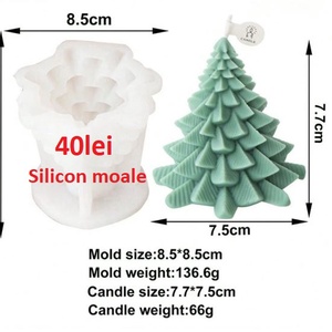 Matrite din Silicon pentru Craciun part 4  lumanari, sapun, ipsos - accessorii și unelte - materie primă mixtă - lumânare - Artynos.ro