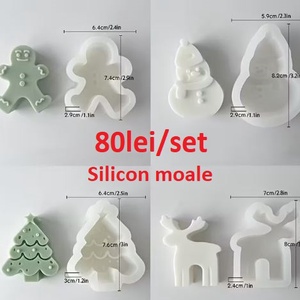 Matrite din Silicon pentru Craciun part 2 lumanari, sapun, ipsos, Accessorii si unelte, Materie prima mixta, Lumanare, Fabricare de sapun, Lumanare si fabricarea lumanarilor, ARTYNOS