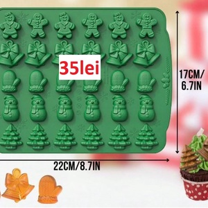 Matrite din Silicon pentru Craciun part 6  wax melts - accessorii și unelte - materie primă mixtă - lumânare - Artynos.ro
