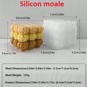 Set 8 matrite Toamna si Halloween  lumanari, sapun, ipsos - accessorii și unelte - materie primă mixtă - lumânare - Artynos.ro