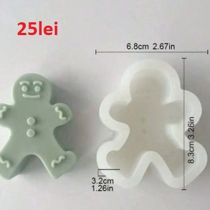 Matrite din Silicon pentru Craciun part 2 lumanari, sapun, ipsos - accessorii și unelte - materie primă mixtă - lumânare - Artynos.ro