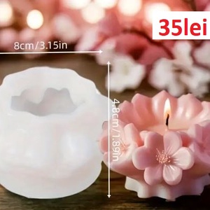 Matrite Flori din Silicon pentru Aranjamente Florale � lumanari, sapun, ipsos - accessorii și unelte - materie primă mixtă - lumânare - Artynos.ro