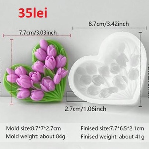 Matrite Flori din Silicon pentru Aranjamente Florale � lumanari, sapun, ipsos - accessorii și unelte - materie primă mixtă - lumânare - Artynos.ro