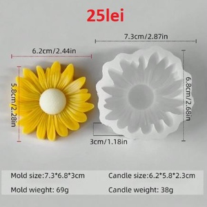 Matrite Flori din Silicon pentru Aranjamente Florale � lumanari, sapun, ipsos - Artynos.ro