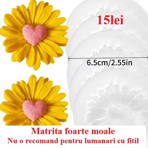 Matrite Flori din Silicon pentru Aranjamente Florale � lumanari, sapun, ipsos - accessorii și unelte - materie primă mixtă - lumânare - Artynos.ro