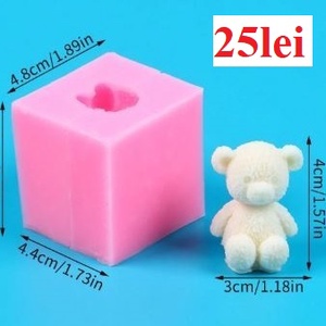 Matrite din Silicon pentru Marturii Botez Animale� lumanari, sapun, ipsos - Artynos.ro