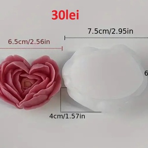 Lot 37 Matrițe Florale NOI - accessorii și unelte - materie primă mixtă - lumânare - Artynos.ro