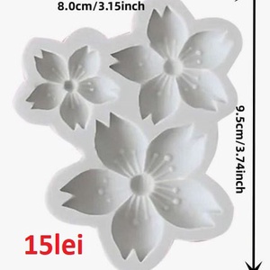 Matrite Flori din Silicon pentru Aranjamente Florale � lumanari, sapun, ipsos - accessorii și unelte - materie primă mixtă - lumânare - Artynos.ro