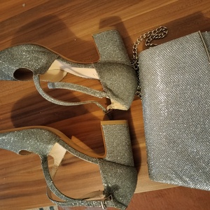 Set pantofi și poșeta de seara - îmbrăcăminte și modă - pantofi, papuci, șosete - sandale - Artynos.ro