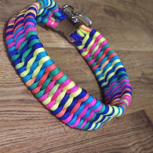 Zgarda caine paracord trilobite � multicolor (testata pe caini activi), Casa & Stil de viata, Accesorii pentru animale , Echipamente pentru caini, Zgarda pentru caini, Impletitura, ARTYNOS