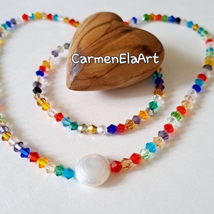 Set bratara si colier - bijuterii - coliere - coliere de perle - Artynos.ro