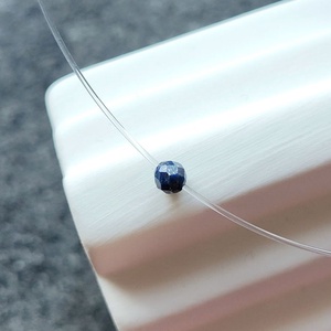 Choker transparent cu argint 92.5 și LAPIS LAZULI - bijuterii - coliere - coliere cu mărgele - Artynos.ro