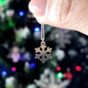 Colier din argint 92.5 cu Fulg de zăpadă  - bijuterii - coliere - coliere cu pandative - Artynos.ro