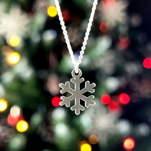 Colier din argint 92.5 cu Fulg de zăpadă  - bijuterii - coliere - coliere cu pandative - Artynos.ro