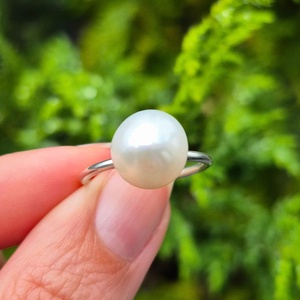 Inel reglabil din argint 92.5 cu Perlă naturală de cultură  - bijuterii - inele - inele cu perle - Artynos.ro