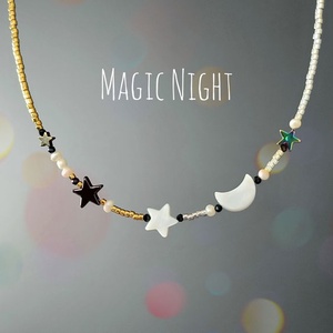 Colier delicat cu argint 92.5, perle, spinel și sidef natural  - bijuterii - coliere - chockere - Artynos.ro