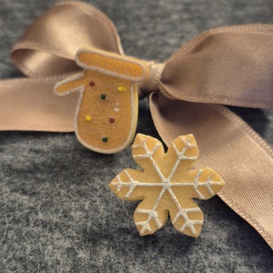 Set 2 broșe fursecuri  - bijuterii - broșe - Artynos.ro