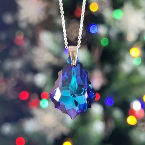 Colier argint 92.5 cu medalion Swarovski Baroque  - bijuterii - coliere - coliere cu pandative - Artynos.ro