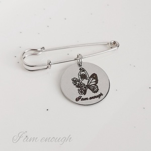 Broșă mare I AM ENOUGH  - bijuterii - broșe - Artynos.ro