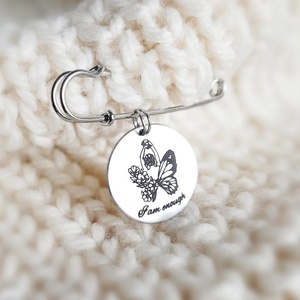 Brosa mare I AM ENOUGH  - Artynos.ro