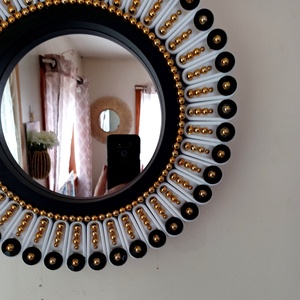 Elegant Handmade 35 cm Diameter Glam Sunburst Mirror - casă & stil de viață - decorațiuni de casă - oglinzi - Artynos.ro