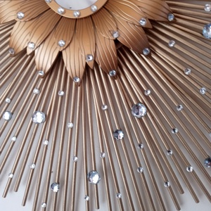 Gorgeous Gold Sunflower 76 cm Diameter Glam Sunburst Mirror - casă & stil de viață - decorațiuni de casă - oglinzi - Artynos.ro