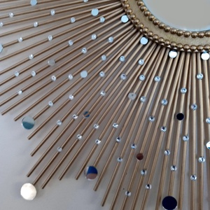 Beautiful Handmade Gold 76 cm Glam Sunburst Mirror - casă & stil de viață - decorațiuni de casă - oglinzi - Artynos.ro
