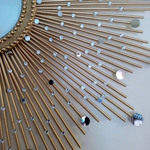 Beautiful Handmade Gold 76 cm Glam Sunburst Mirror - casă & stil de viață - decorațiuni de casă - oglinzi - Artynos.ro