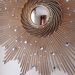 Gorgeous Gold 76 cm Glam Sunburst Mirror, Starburst mirror - casă & stil de viață - decorațiuni de casă - oglinzi - Artynos.ro