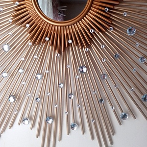 Elegant Gold 76 cm Diameter Glam Sunburst Mirror, Starburst mirror - casă & stil de viață - decorațiuni de casă - oglinzi - Artynos.ro