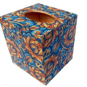  Wooden Tissue Box Mosaic Pattern Italian Paper, Casa & Stil de viata, Organizare & Depozitare, Cutie pentru servetele, Decoupage, transfer si tehnici servetel, Unique design wooden tissue box cover beautifully decorated with Mosaic Pattern Italian Paper.

It ..., ARTYNOS