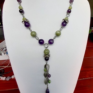 Ametist si jad - bijuterii - coliere - coliere din pietre semiprețioase - Artynos.ro