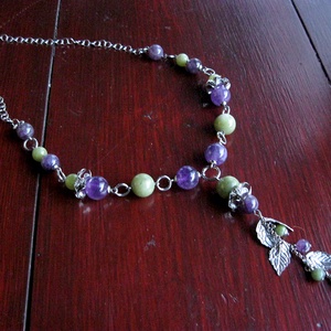 Ametist si jad - bijuterii - coliere - coliere din pietre semiprețioase - Artynos.ro